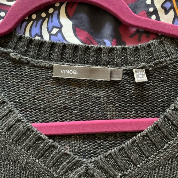 Vince oversize slouchy V Neck knit sweater - Picture 6 of 7